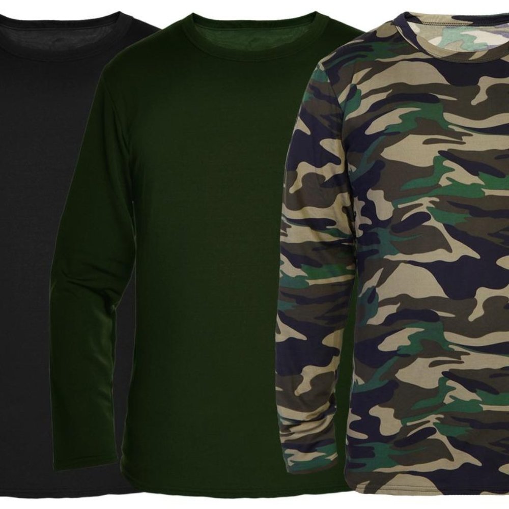 COPY - Swan Men's Fleece-Lined Crew Neck Long Sleeve Ther